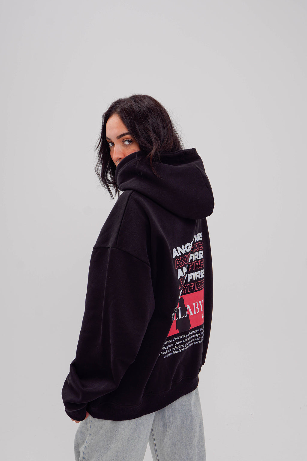Angry Fire Oversized Hoodie
