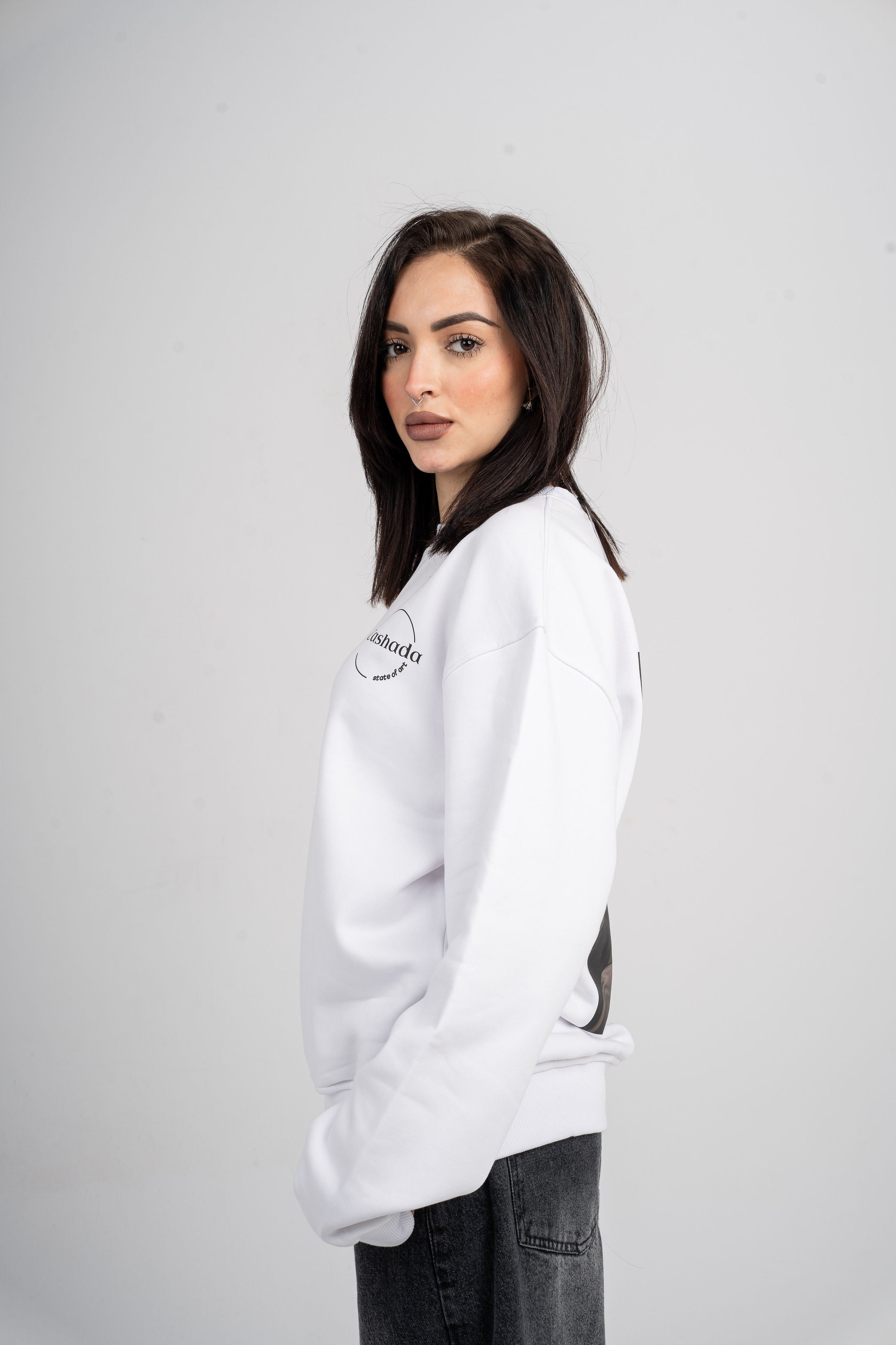 Explicit Content Oversized Crew Neck