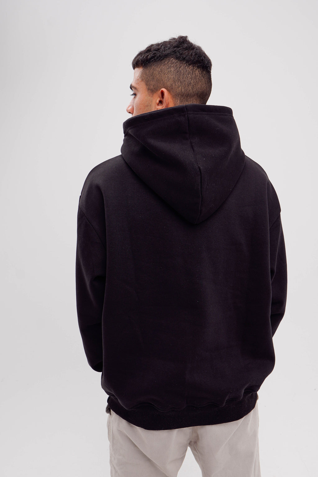 Plain Black Oversized Hoodie