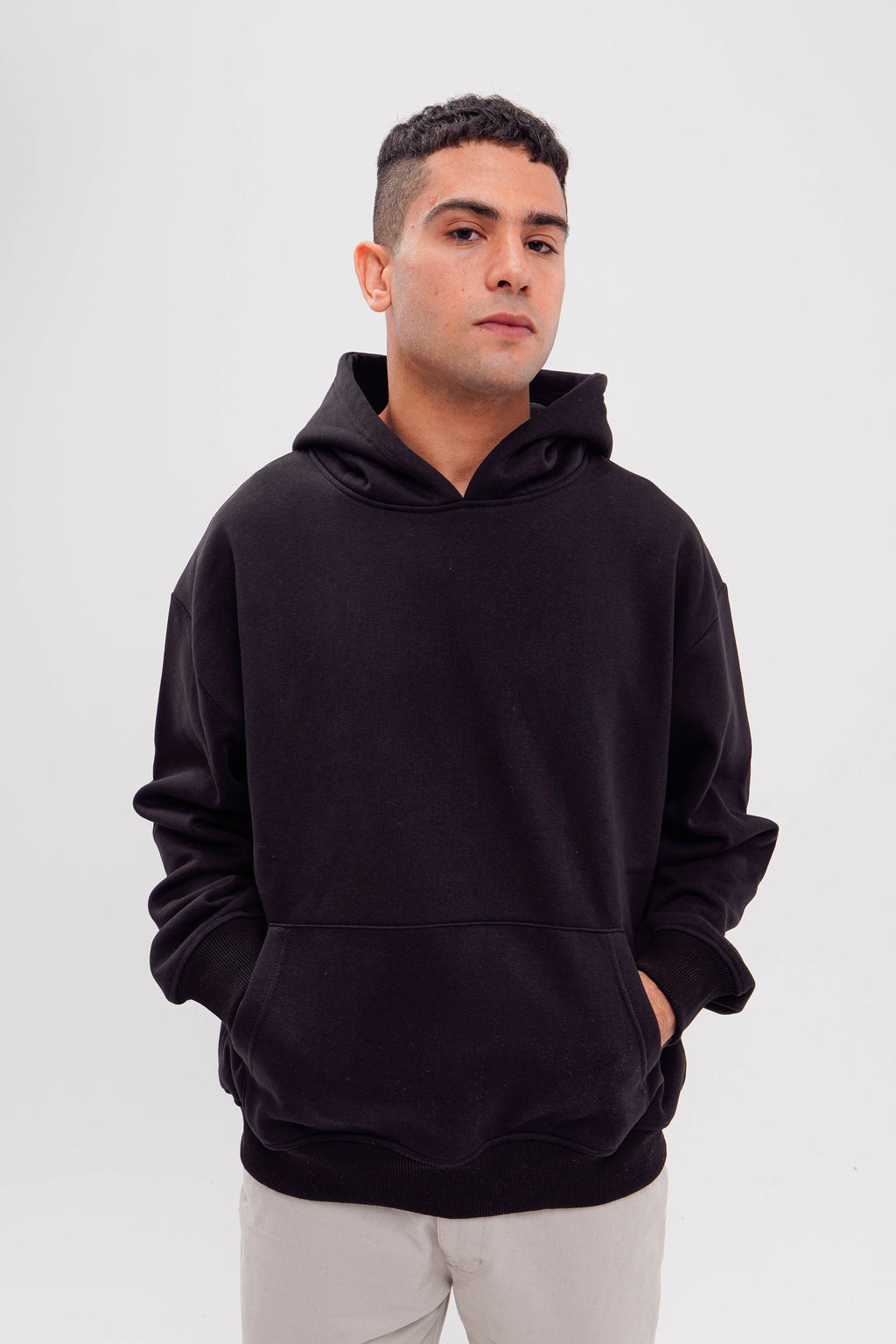 Plain Black Oversized Hoodie