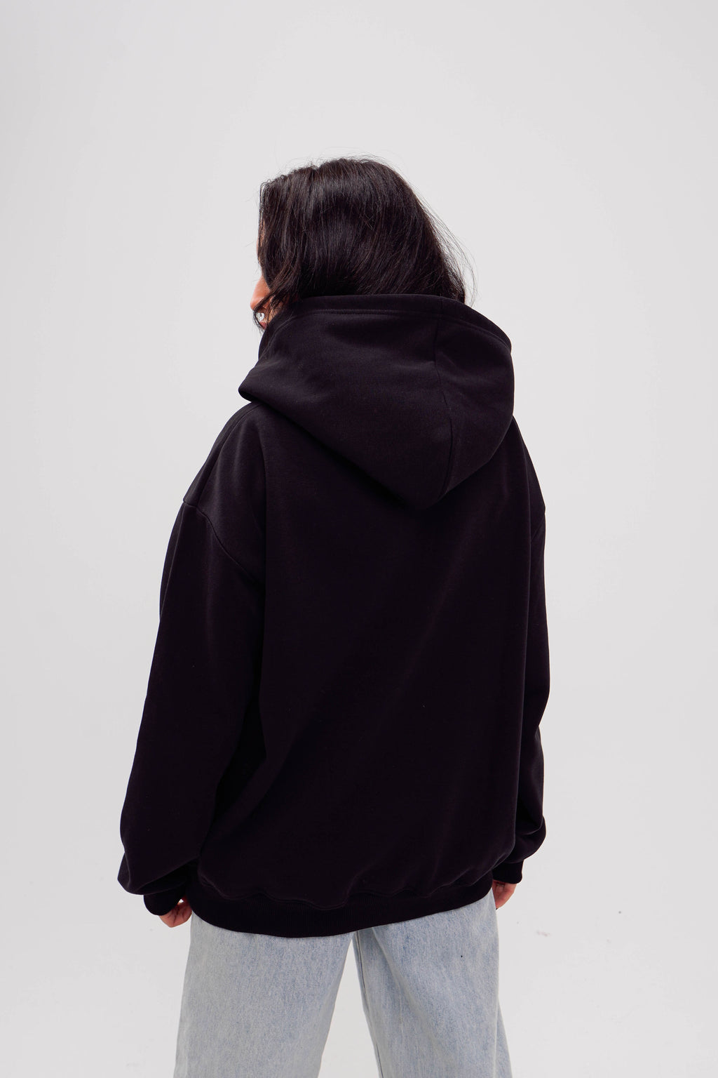 Plain Black Oversized Hoodie