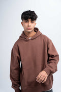 Plain Brown Oversized Hoodie