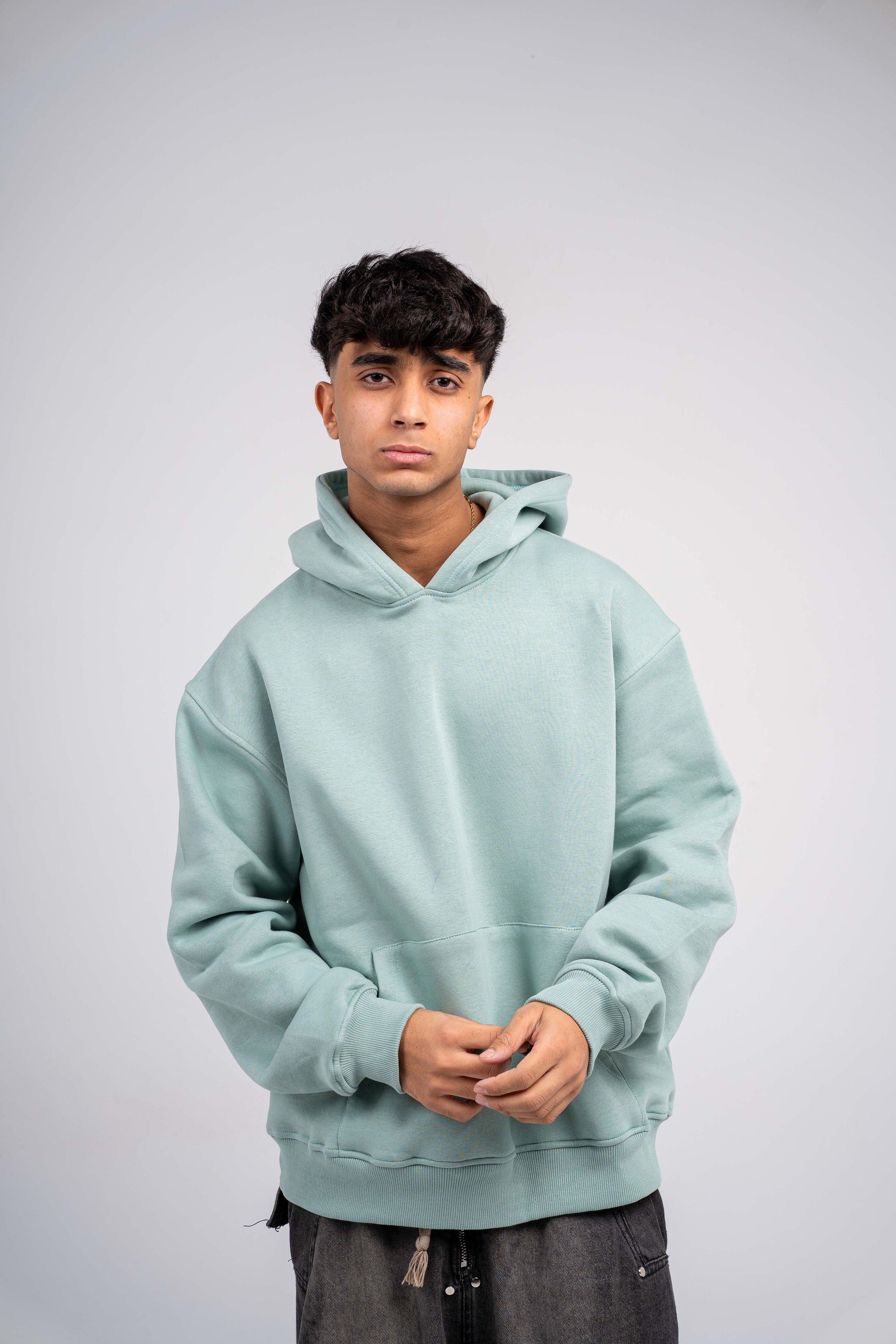 Plain Mint Green Oversized Hoodie