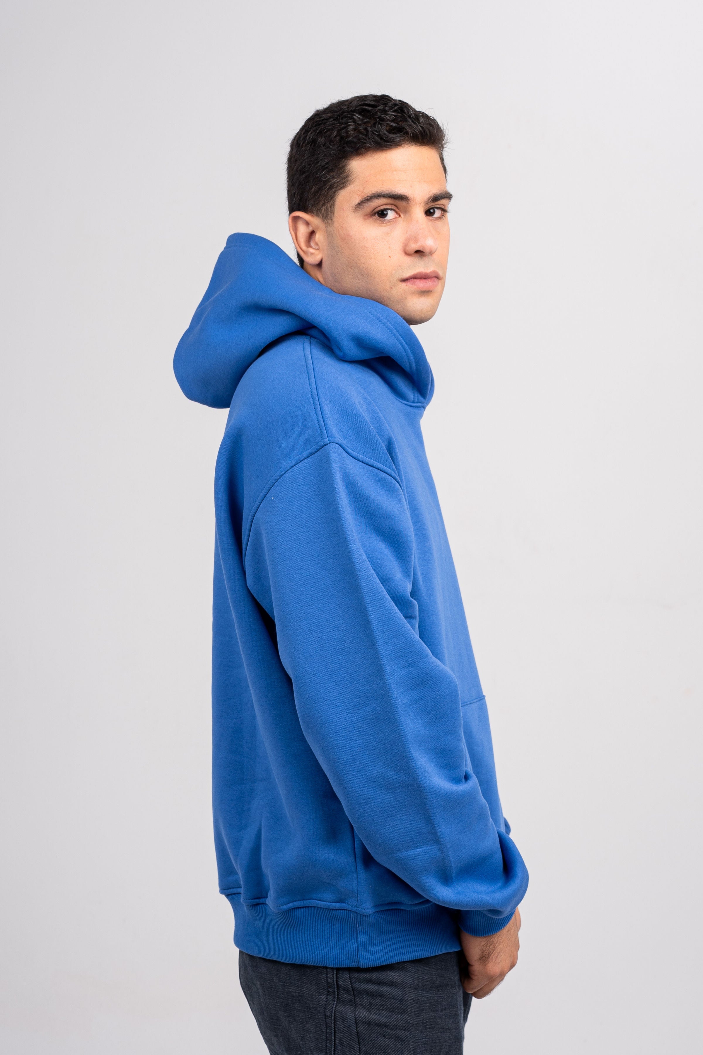 Plain Royal Blue Oversized Hoodie