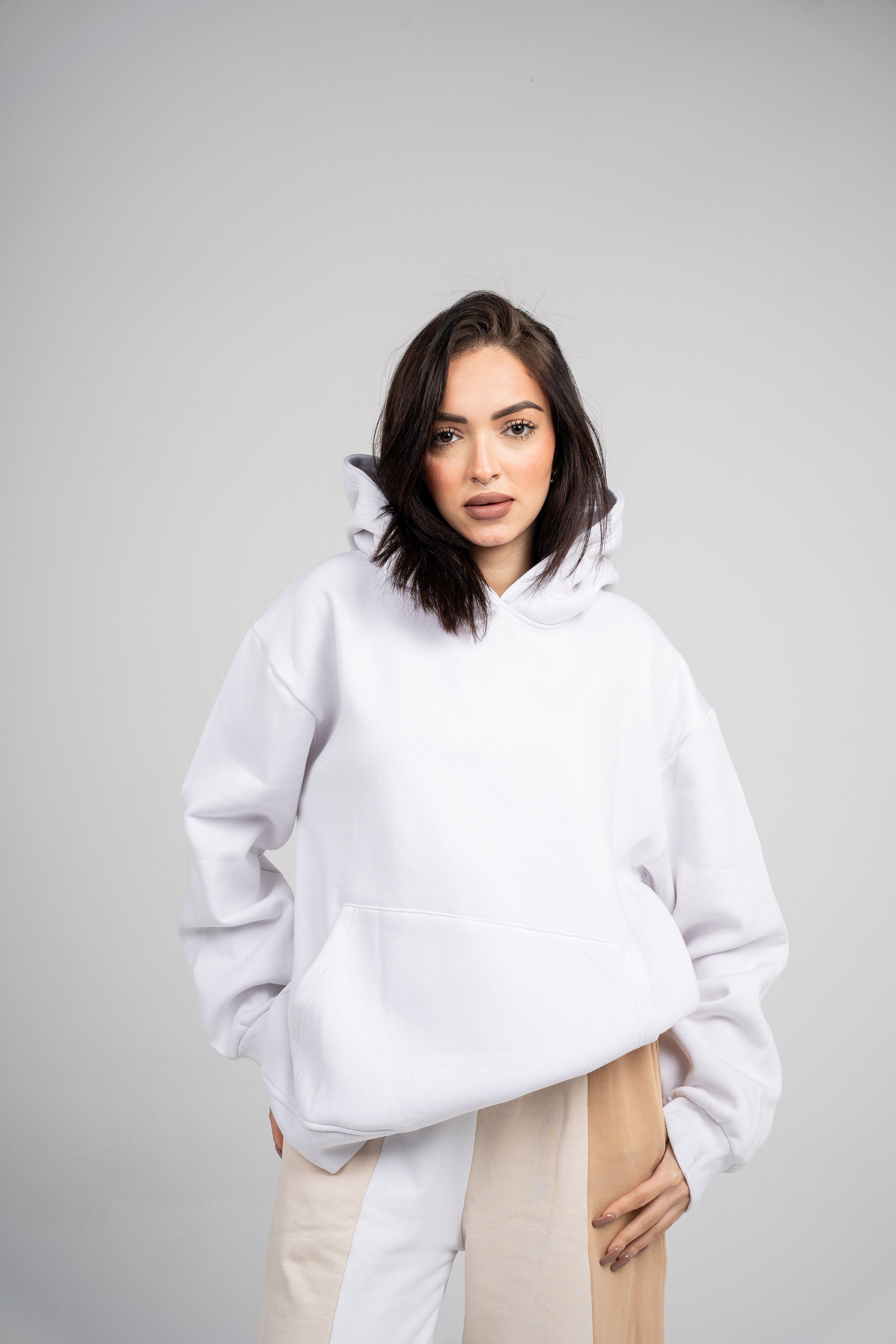 Plain White Oversized Hoodie