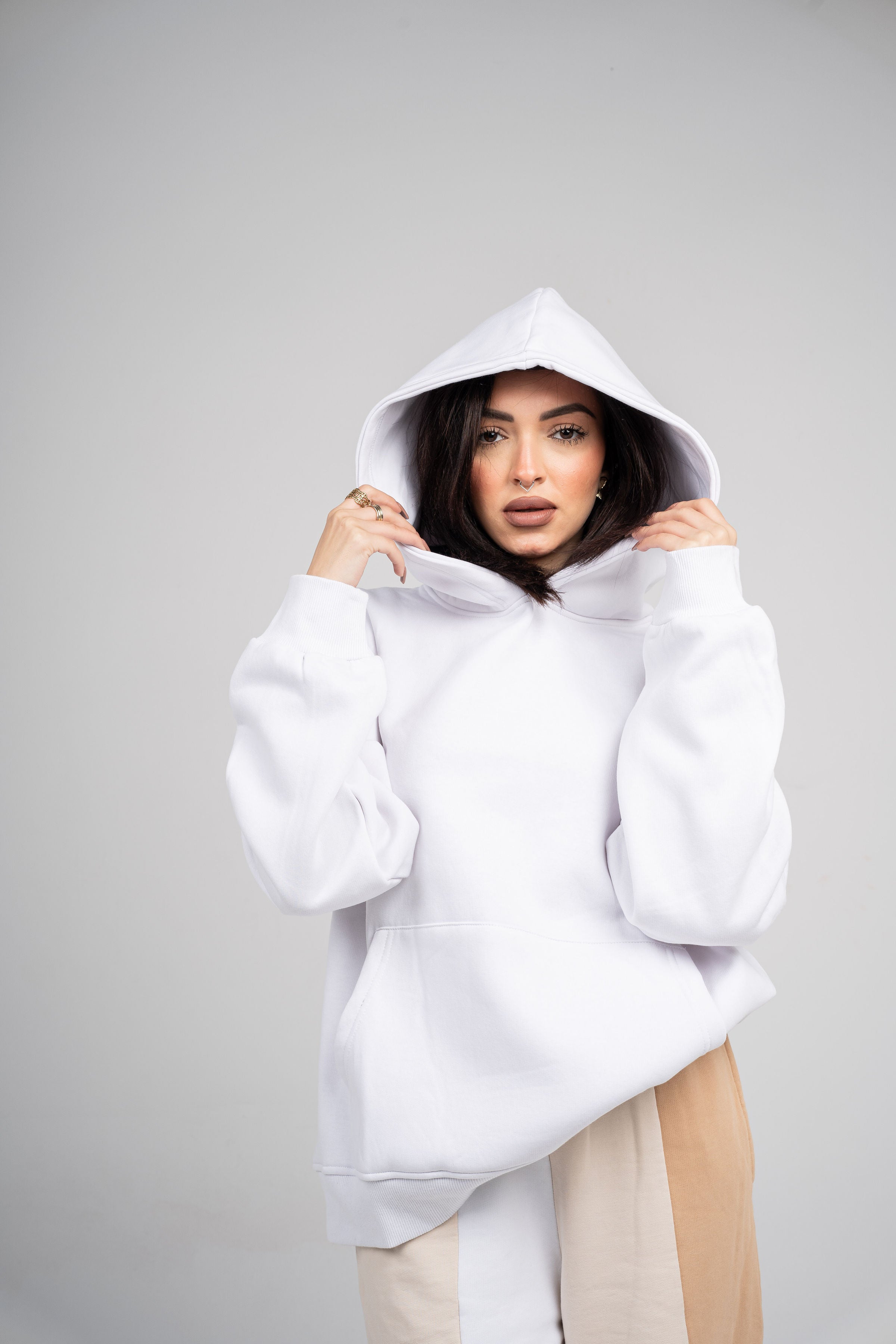 Plain White Oversized Hoodie