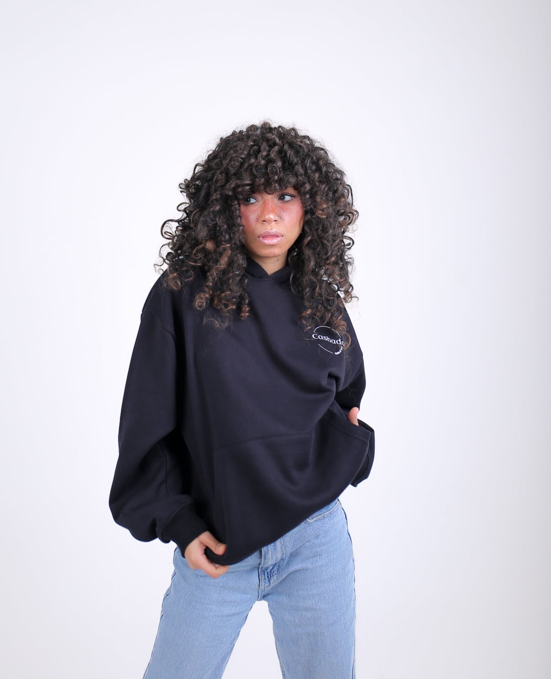 Too cool to give a damn Oversized Hoodie