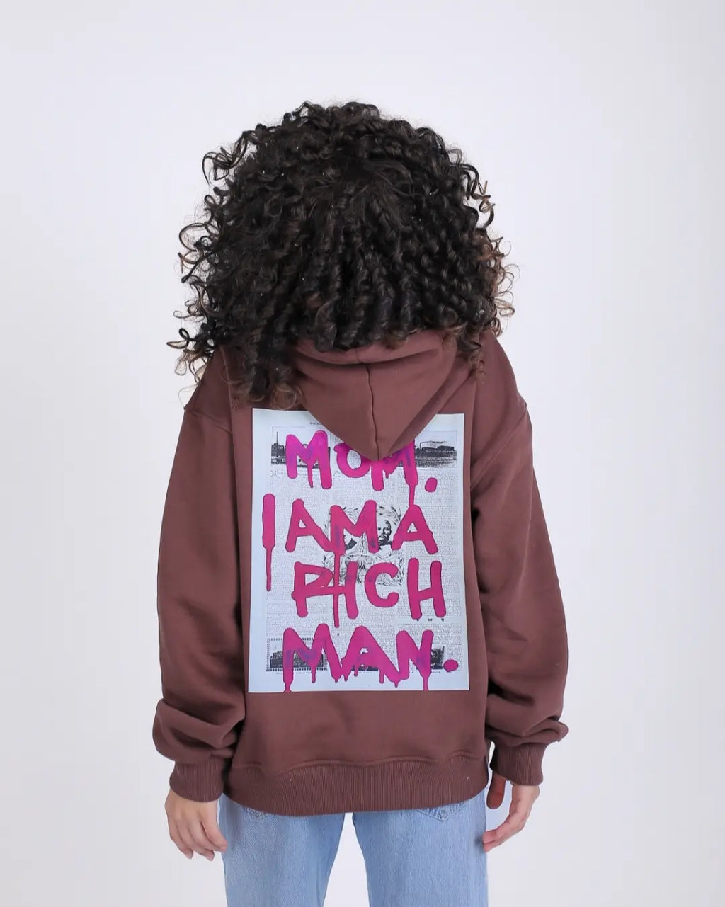 Mom I'm Rich Man Oversized Hoodie