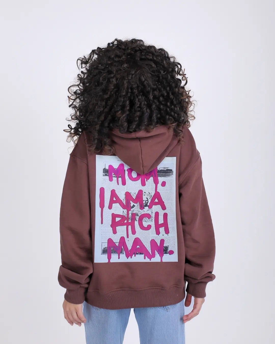 Mom I'm Rich Man Oversized Hoodie