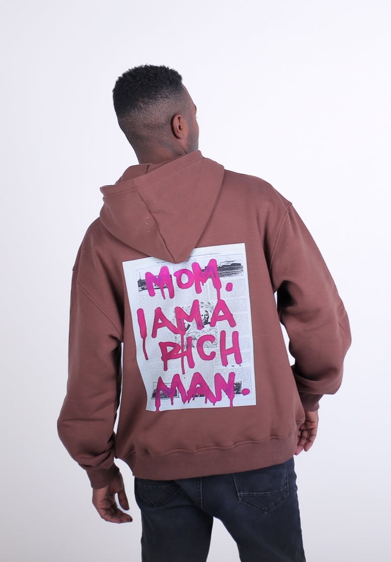 Mom I'm Rich Man Oversized Hoodie